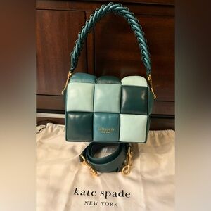 NEW Kate Spade Midnight Pine Multi Boxxy Bag Color-Block